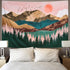 Mountain Tapestry Forest --Sunset Tapestry -Nature Landscape Tapestry